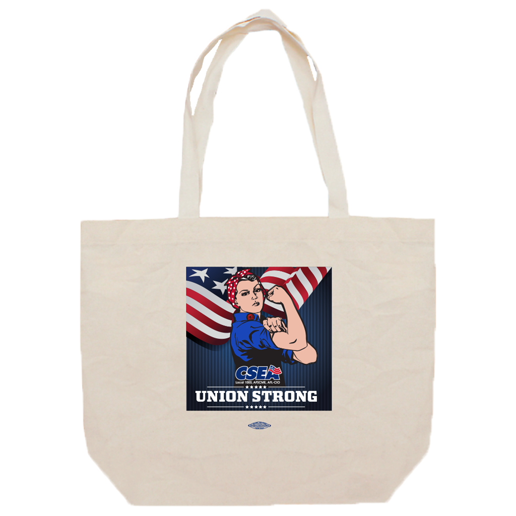 CSEA Union Strong Rosie Tote Bags